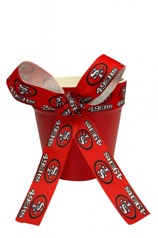 Show off your team pride with this bold red Flower Pot