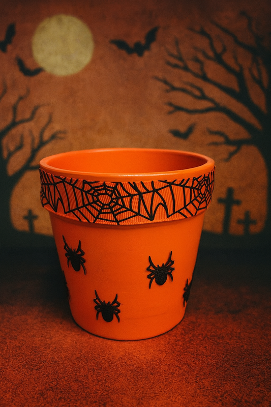 Halloween Spiderweb Plant Pot Limited Edition